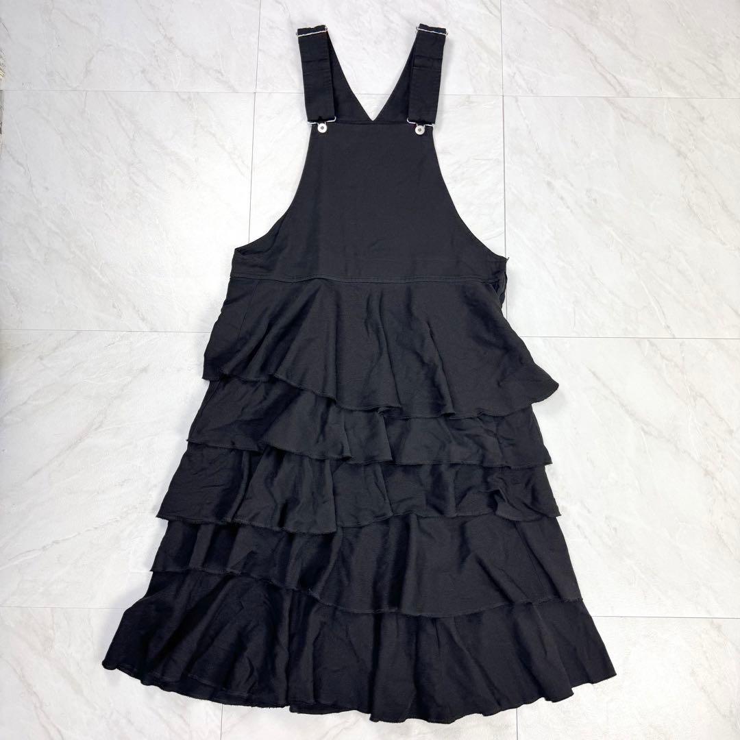 美品 BLACK comme des garconsティアードジャンパースカート