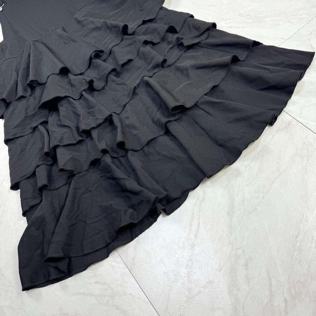 美品 BLACK comme des garconsティアードジャンパースカート