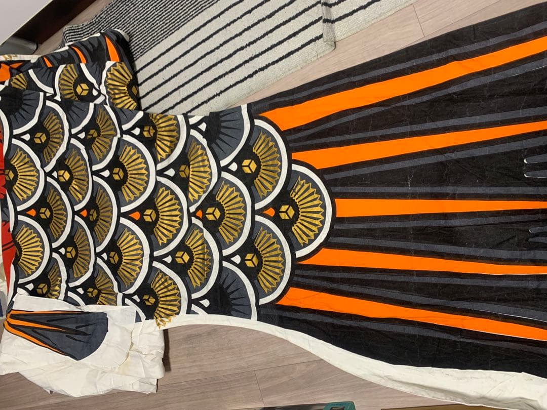 鯉のぼり　5m 綿　黒　金太郎　単品　こいのぼり