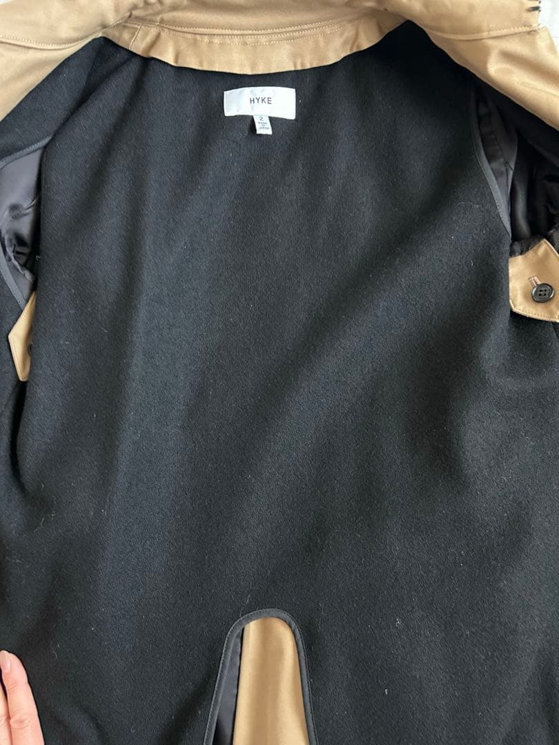 【美品】HYKE レギュラートレンチコート　サイズ2 ライナー付
