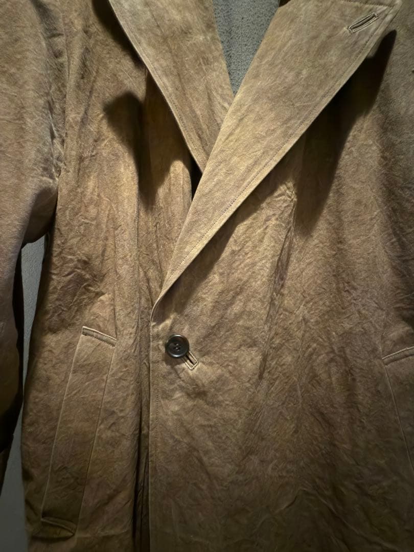 美品 Jurgen Lehl (ババグーリ) 柿渋染めコートMsize