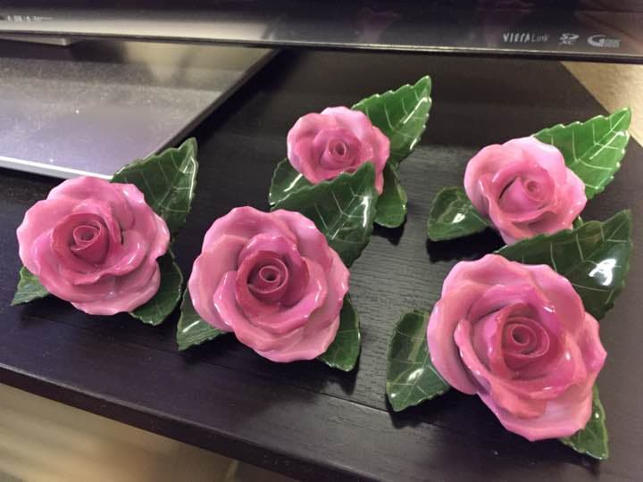 ヘレンド バラの置物