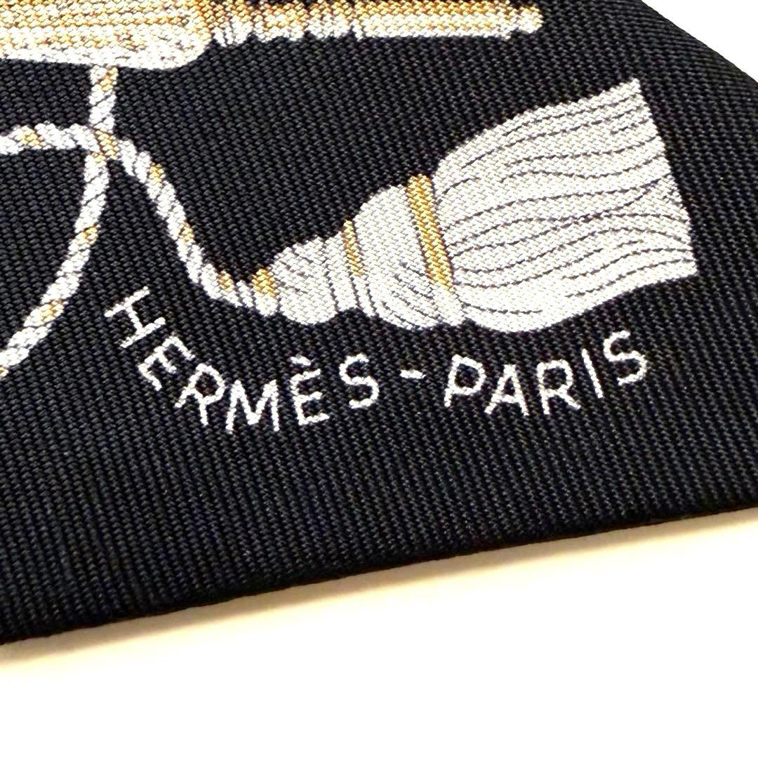 予約完売 極希少 極美品 エルメス ツイリー レクレアポア ノワール 黒 金