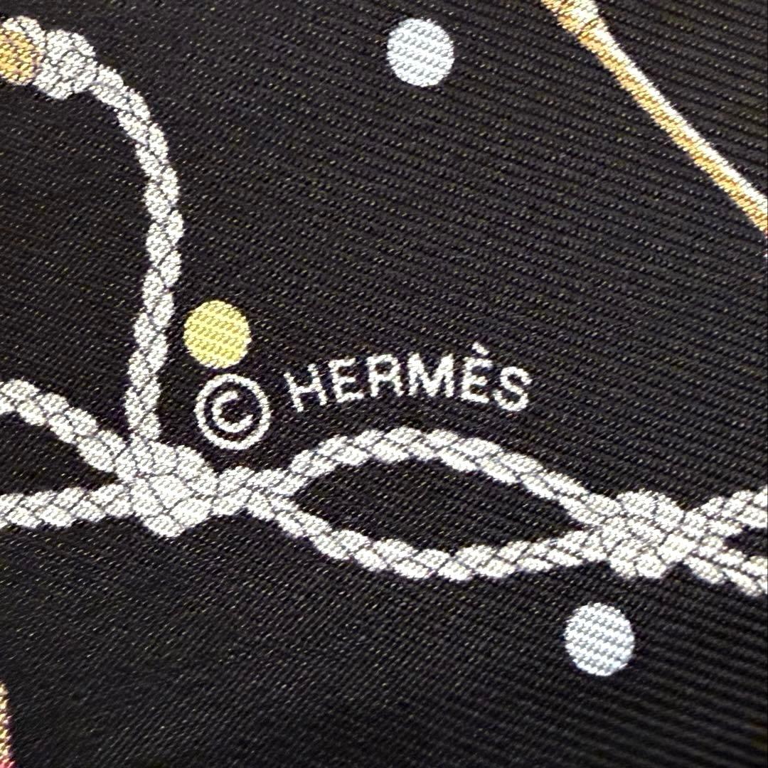 予約完売 極希少 極美品 エルメス ツイリー レクレアポア ノワール 黒 金