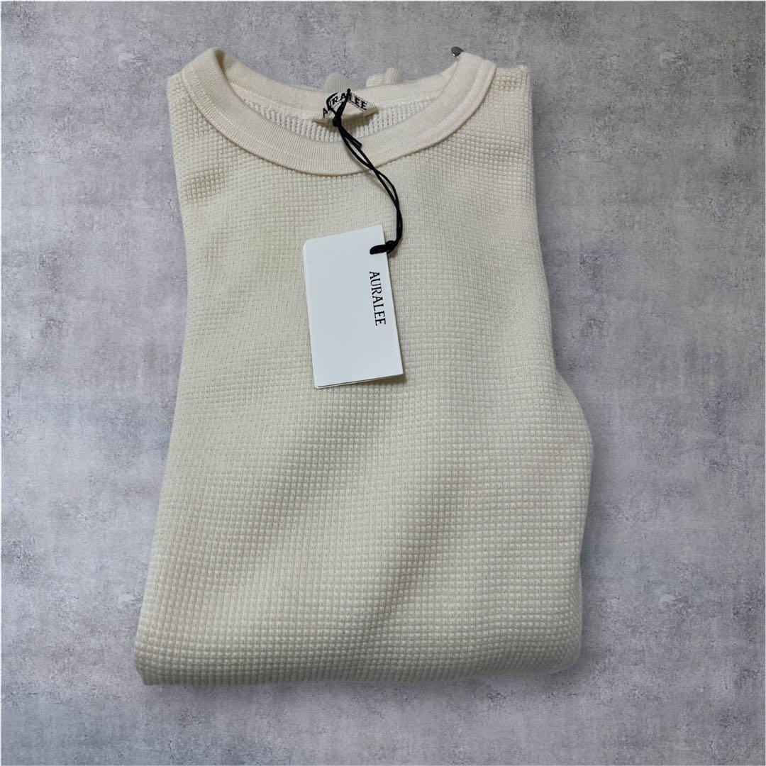 【新品未使用/AURALEE】 WOOL COTTON THERMAL P/O