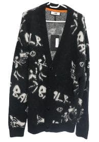 BALR.ボーラー新品メンズアルパカ混カーディガンMサンプル伊製