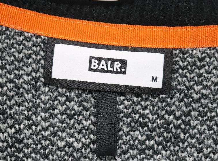 BALR.ボーラー新品メンズアルパカ混カーディガンMサンプル伊製