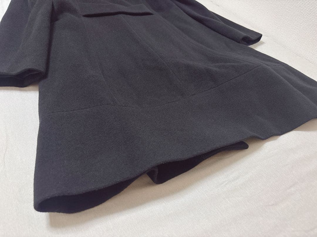 美品✨フォックスファー フード付　ビジューコート デビュードフィオ　アンゴラ混