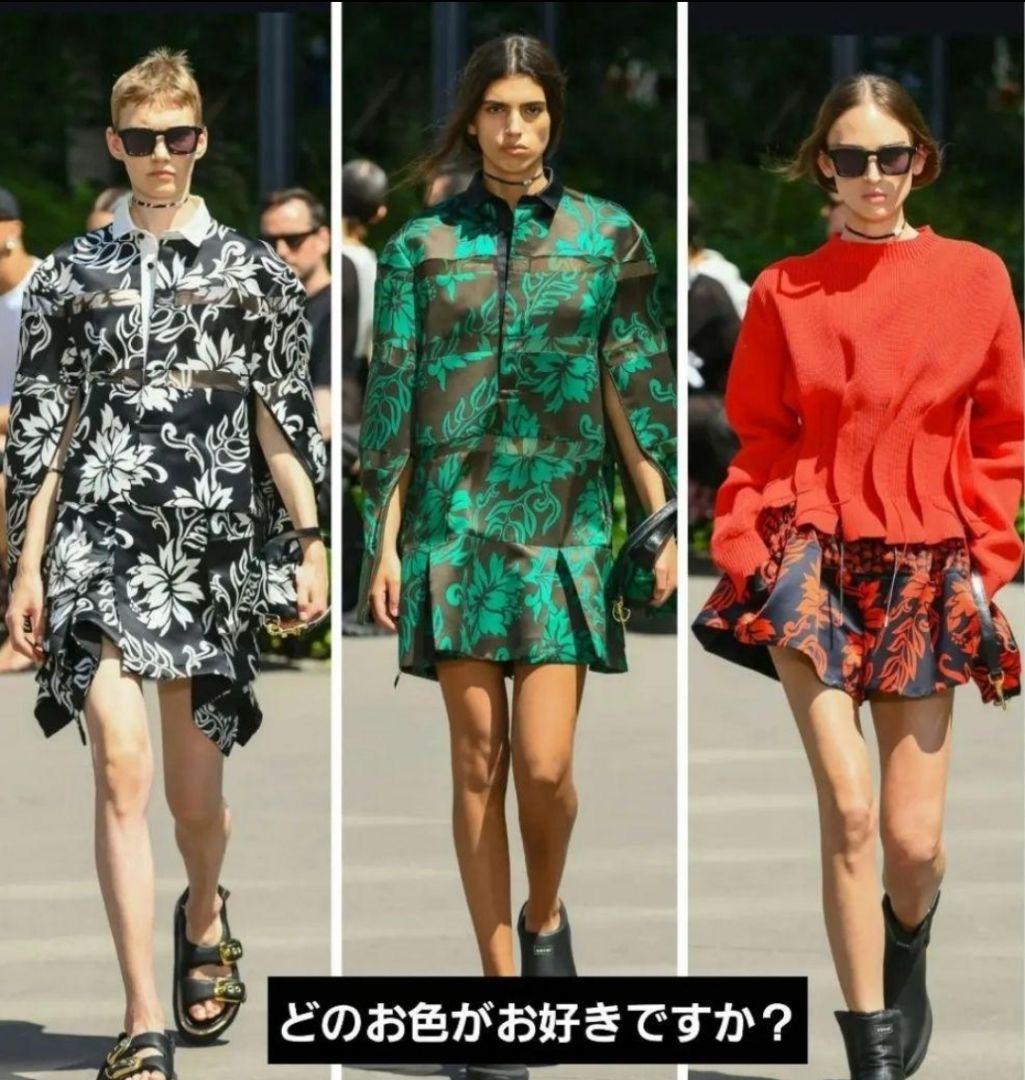 sacai 24SS 新品 52,800円 Floral Print Shirt