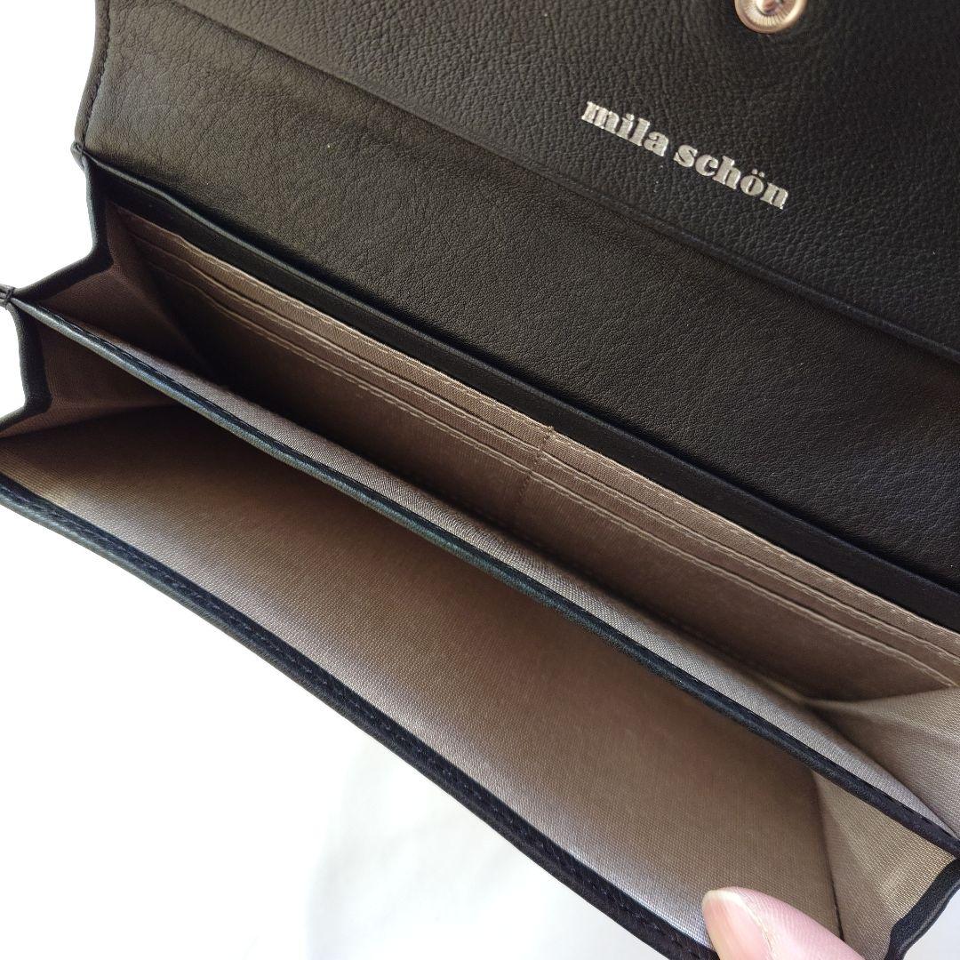 新品未使用 ミラショーン ツートン 三つ折り財布 長財布