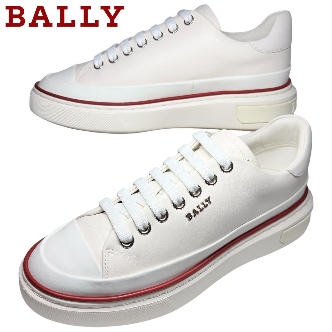 未使用品 BALLY MAILY バリー マイリー レザースニーカー ホワイト