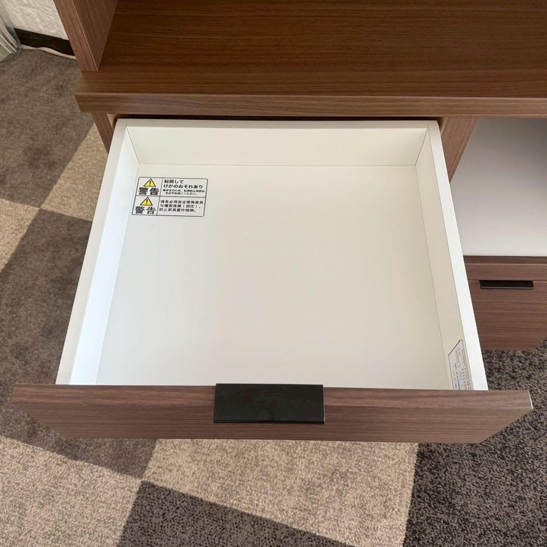 東京23区配送無料✨ニトリ　キッチンボード　エトナ90 ブラウン　美品