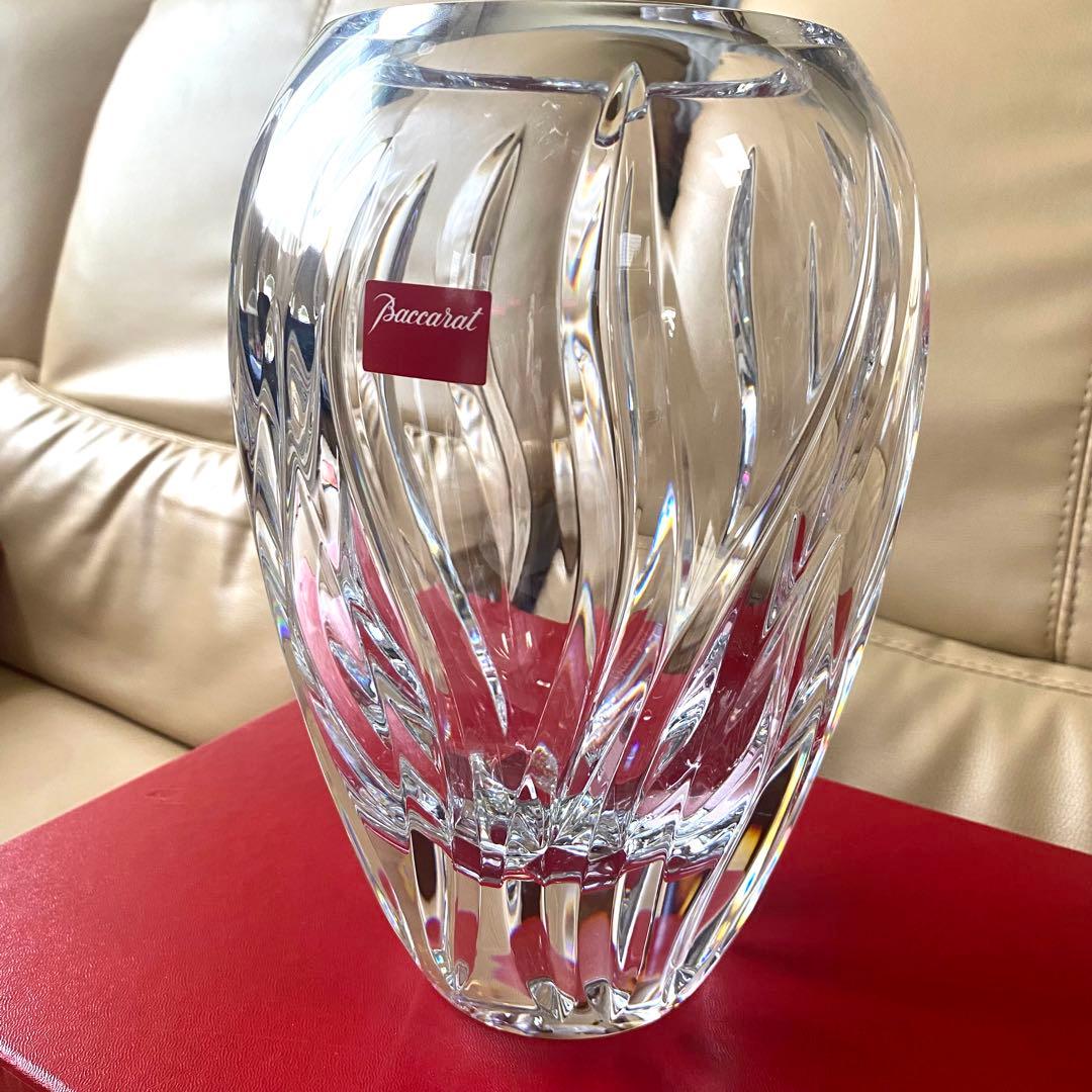 未使用☆バカラ☆TOURNESOL☆大型フラワーベース☆
