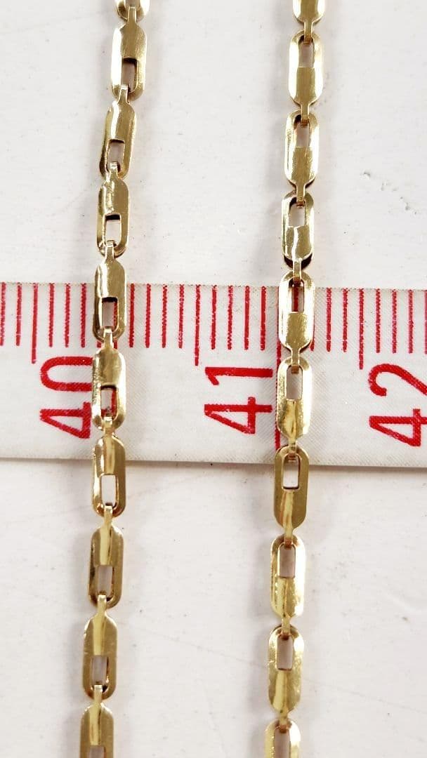 k18　デザインネックレス　ロング　60㎝　6.86ｇ　メンズレディース