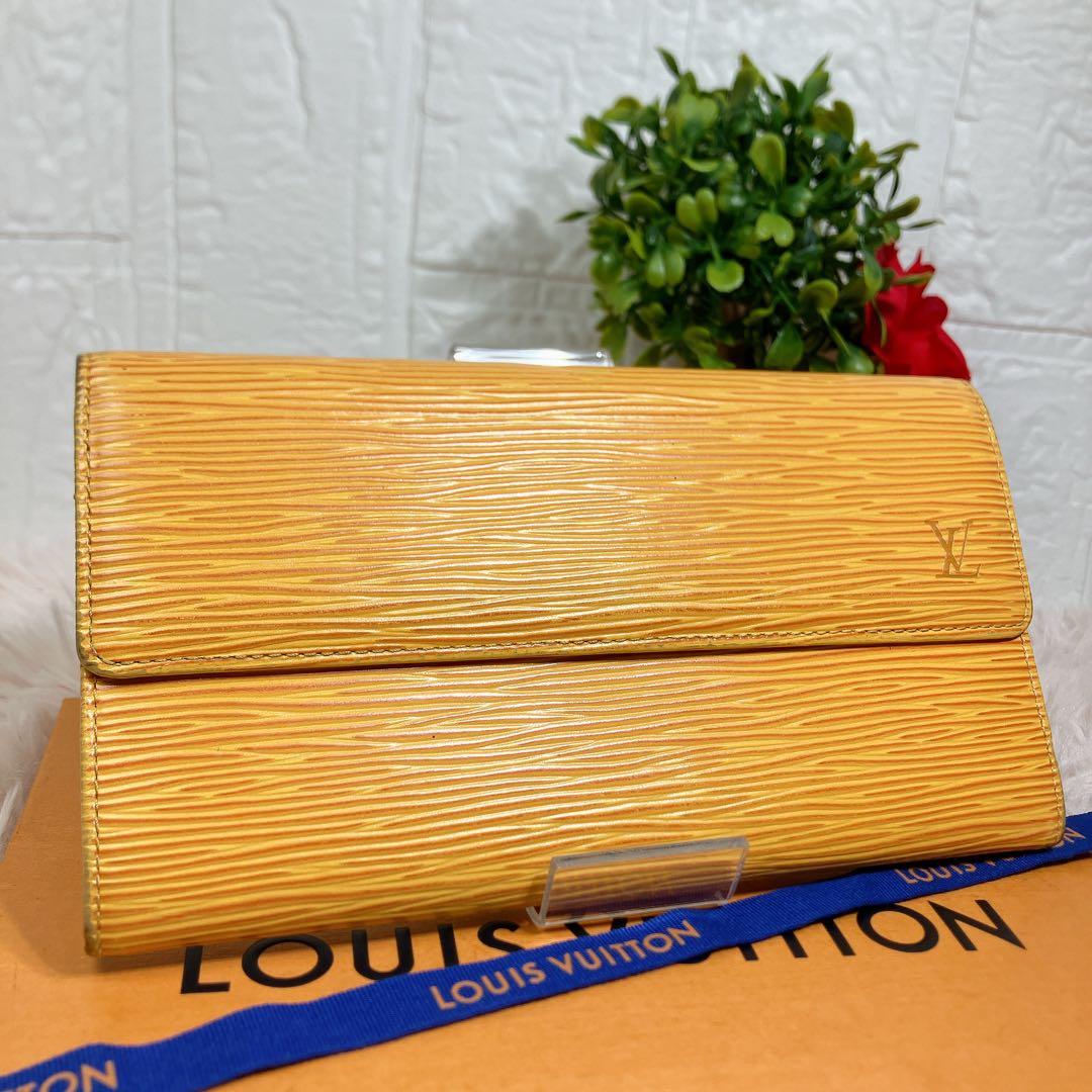 ！美品 ！ ルイヴィトン エピ ポシェット ポルトモネ クレディ 長財布 サラ