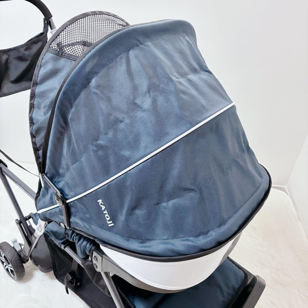 ✨早い者勝ち✨ KATOJI カトージ 2人乗りベビーカー 2人でGO ネイビー