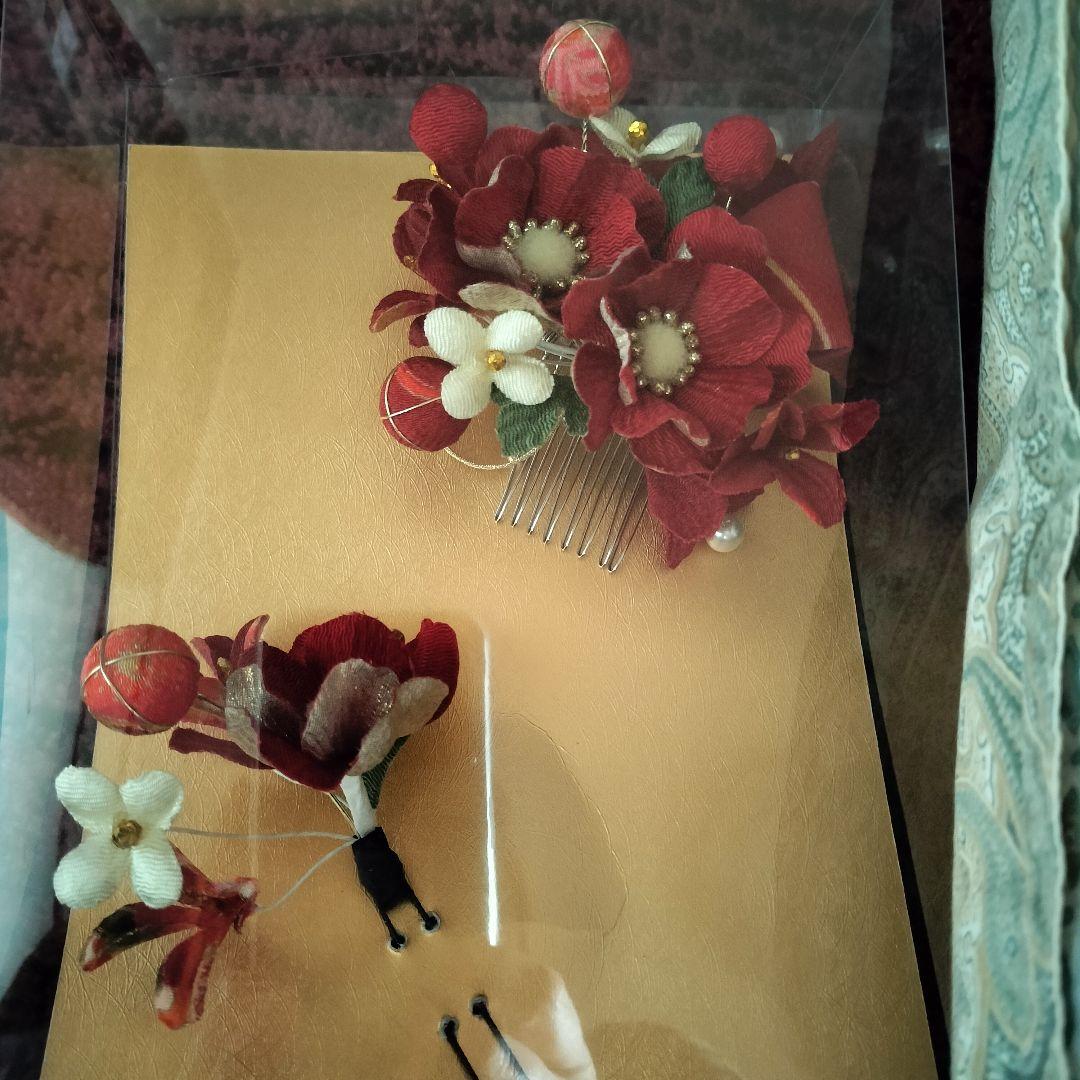 半額以下成人式　和小物3点セット　髪飾りバック草履