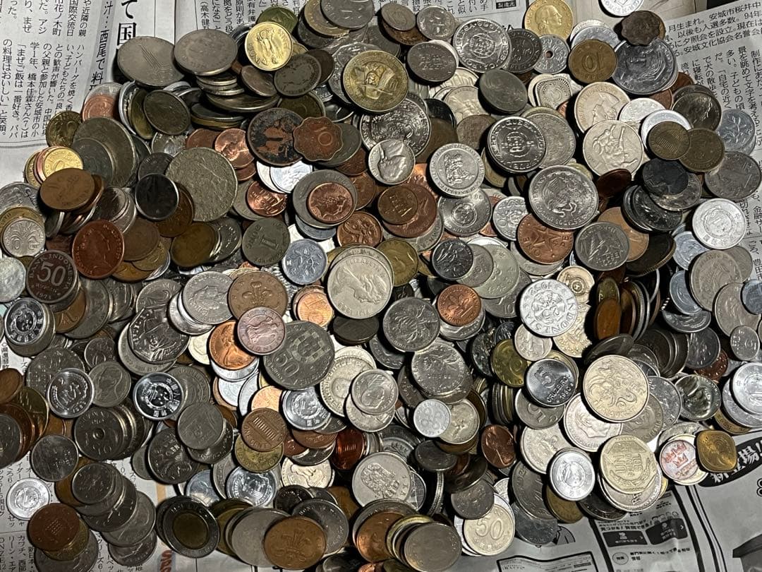ゆ*う様 5.2kg 外国 硬貨 古銭 貨幣 まとめて 大量 素材用 アメ