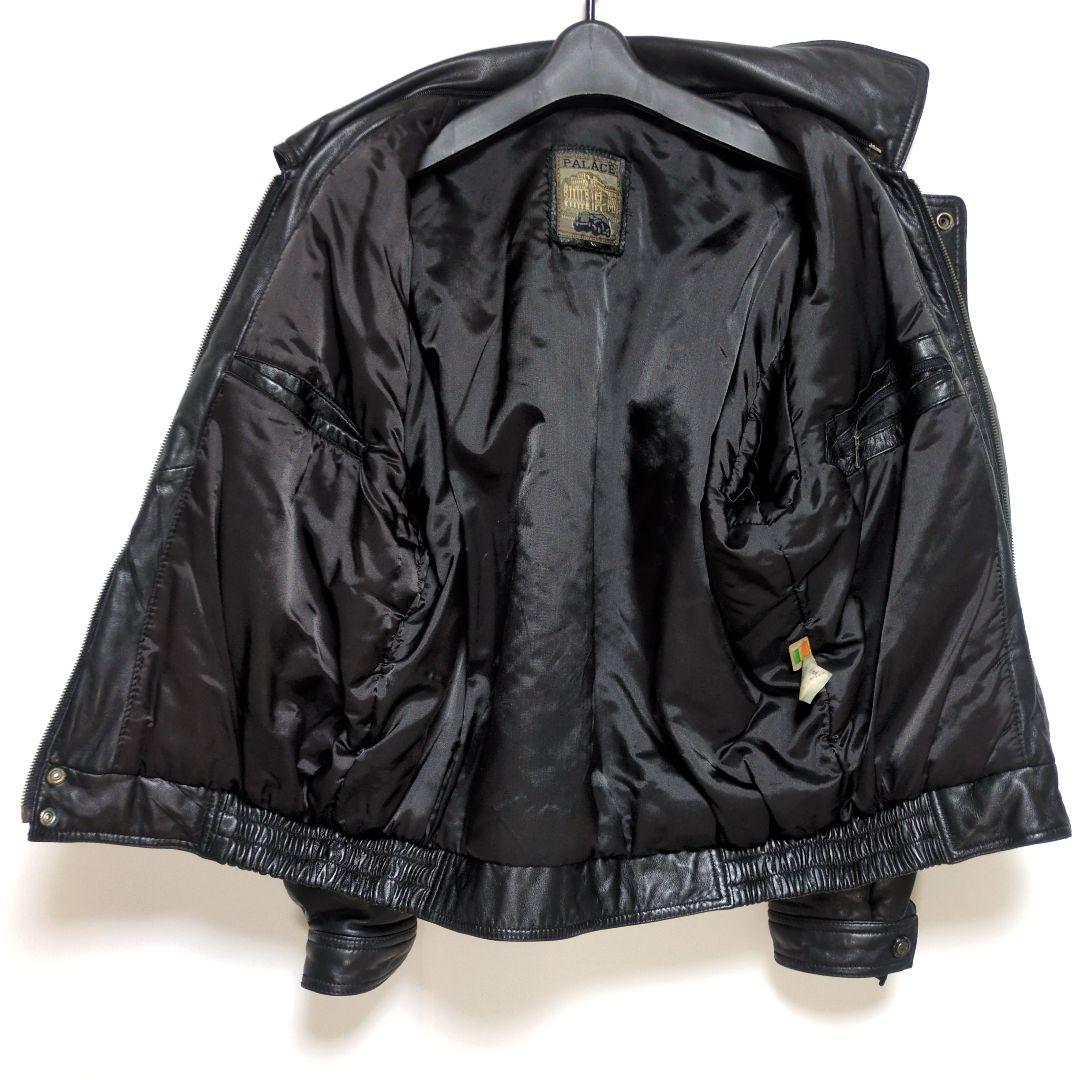 PALACE レザージャケット ラムレザー 羊革 ヴィンテージ ファー