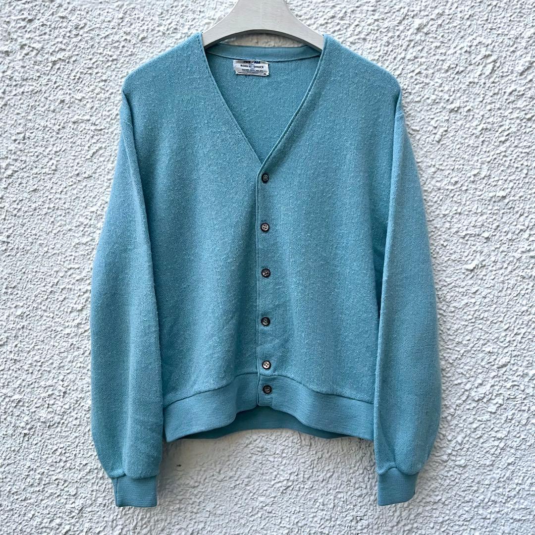 60s 70s Robert Bruce モヘアカーディガン USA製 XL