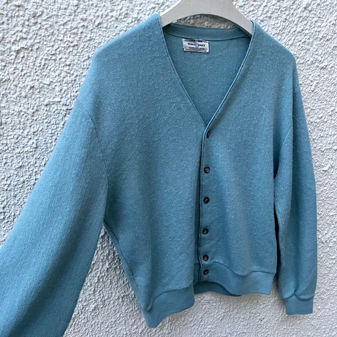 60s 70s Robert Bruce モヘアカーディガン USA製 XL