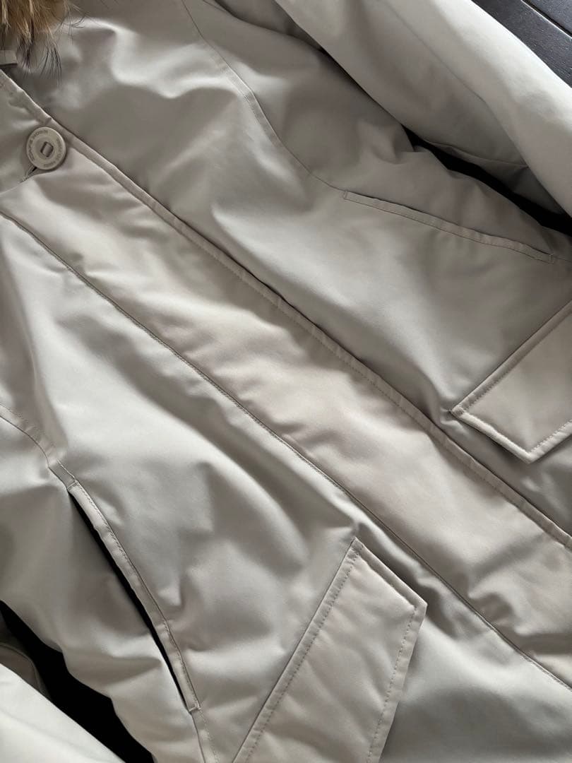 ケープホーン/定価9.7万 ネヴァド ファー付 ダウンJKT アイボリー 42