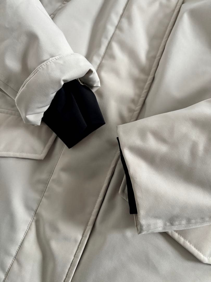 ケープホーン/定価9.7万 ネヴァド ファー付 ダウンJKT アイボリー 42