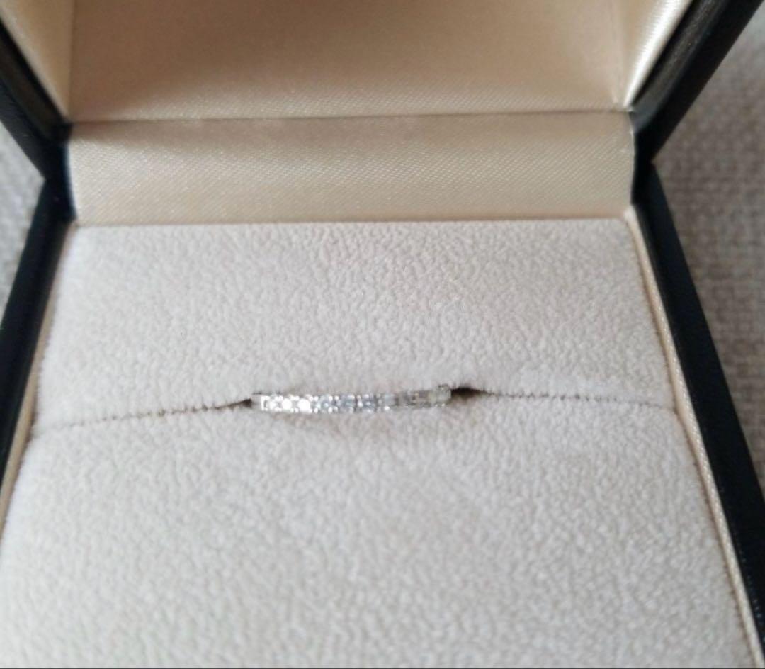 ハーフエタニティリング　9号　ダイヤモンド