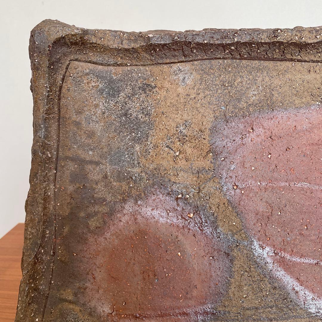 焼き締め　板皿　未使用