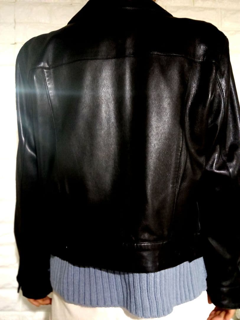 アニエスべー スペシャル 羊革レザーブルゾン size1 フランス製