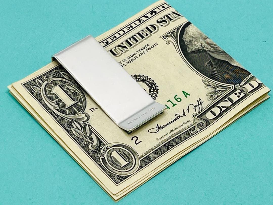 c694 Tiffany&Co. ティファニー　マネークリップ　シルバー　925