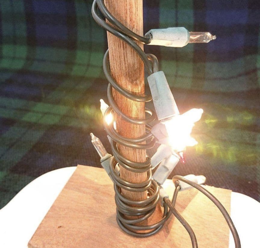 ステンドグラス風クリスマス置物