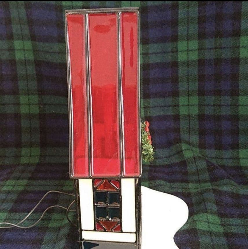 ステンドグラス風クリスマス置物