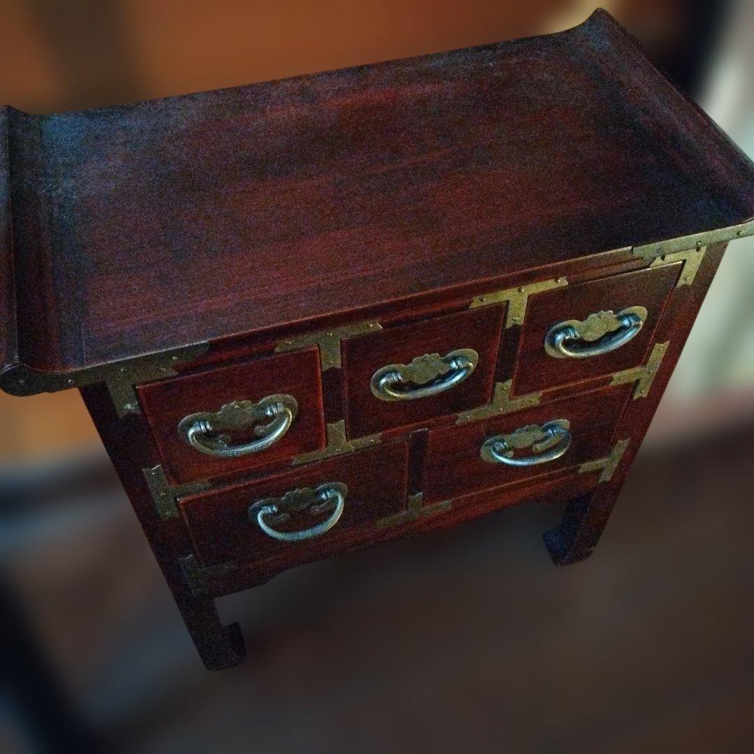 李朝風家具　小箪笥　アンティーク　小物入れ　インテリア