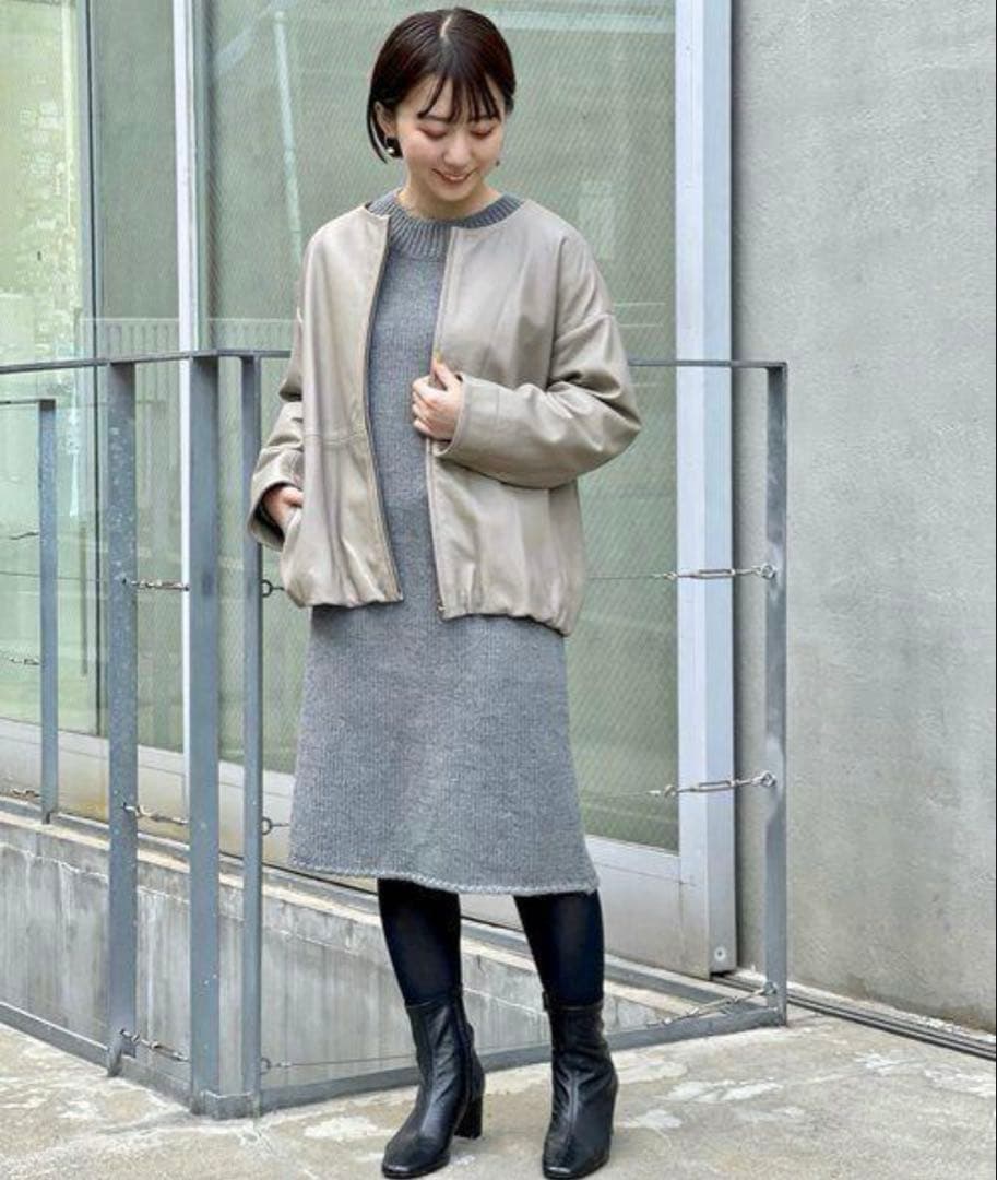 【未使用品】 BEARDSLEYビアズリーレザージャケット ラムレザーブルゾンM