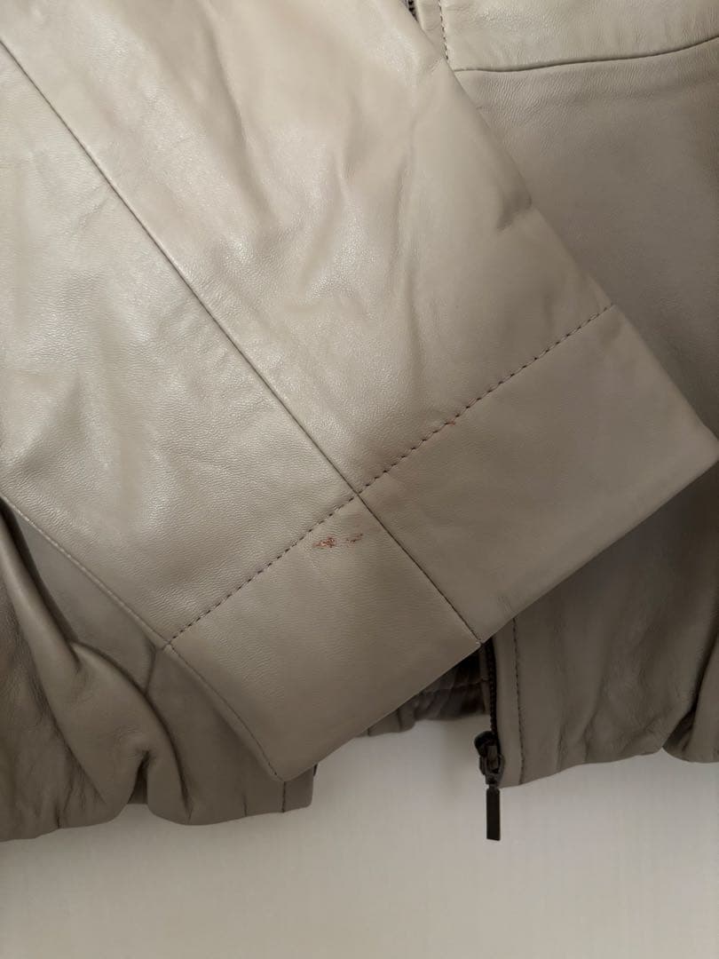 【未使用品】 BEARDSLEYビアズリーレザージャケット ラムレザーブルゾンM