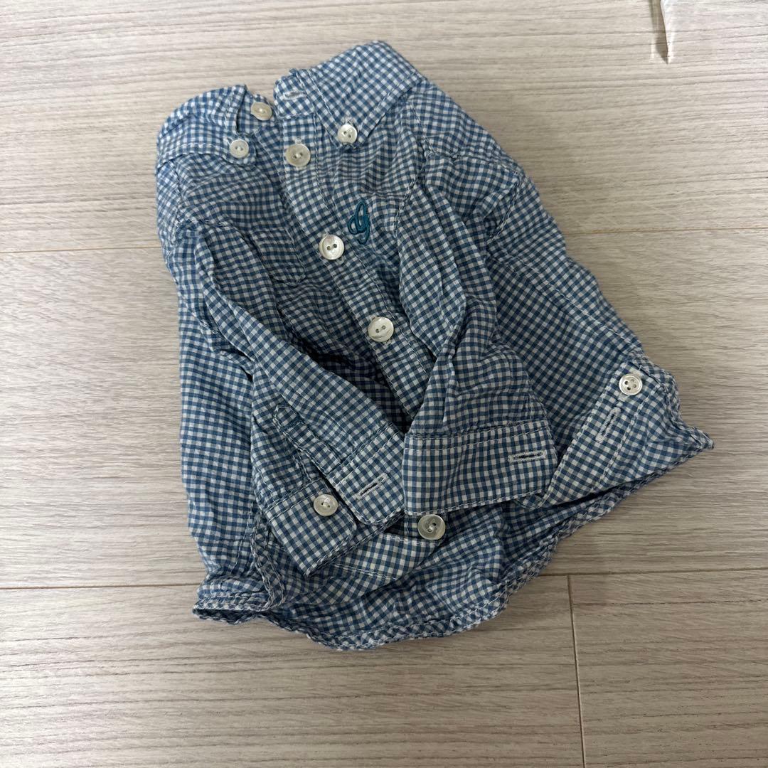 アトリエgg ギンガムチェックボタンダウンシャツ