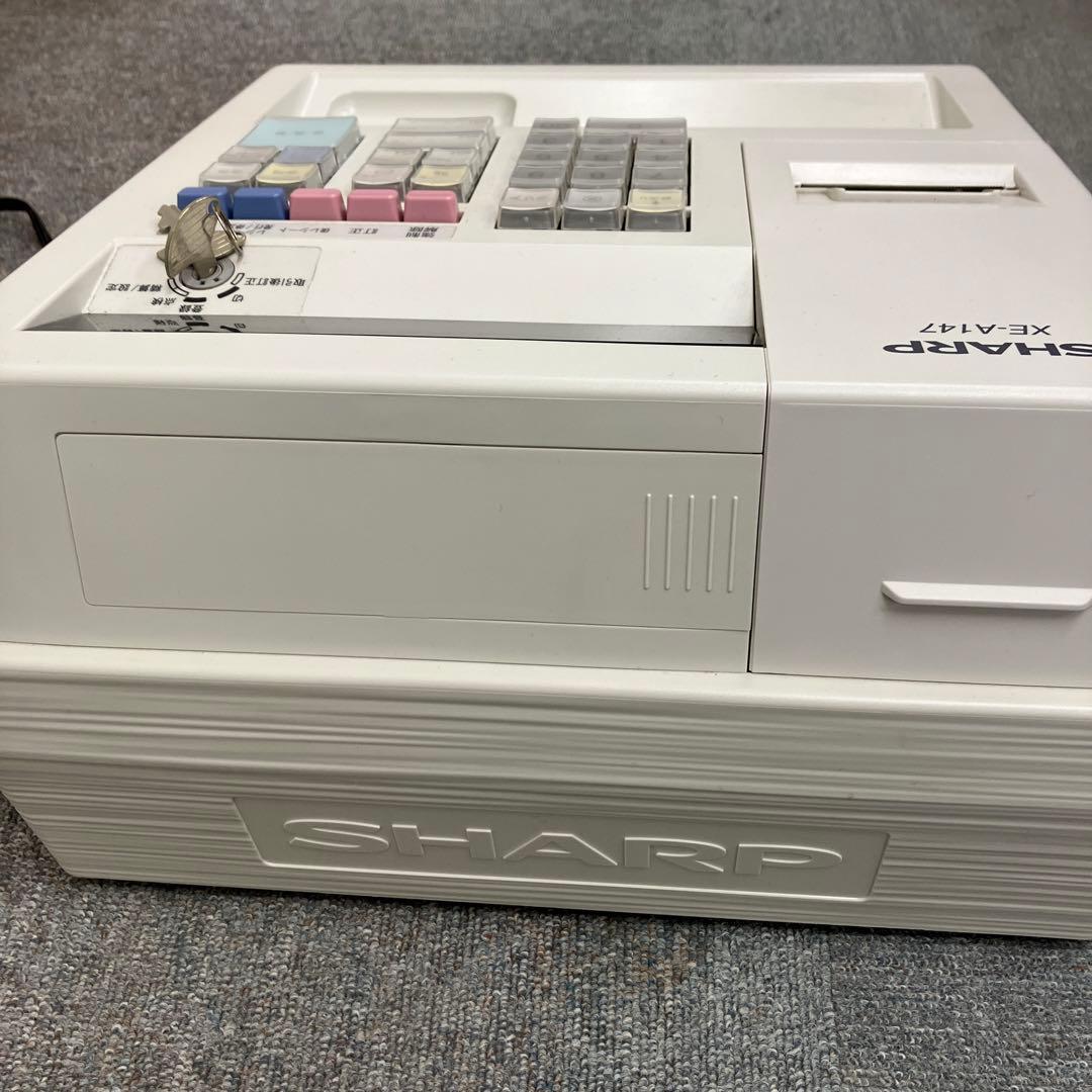 中古シャープ 電子レジスタ ー8部門XE-A147-W ホワイト