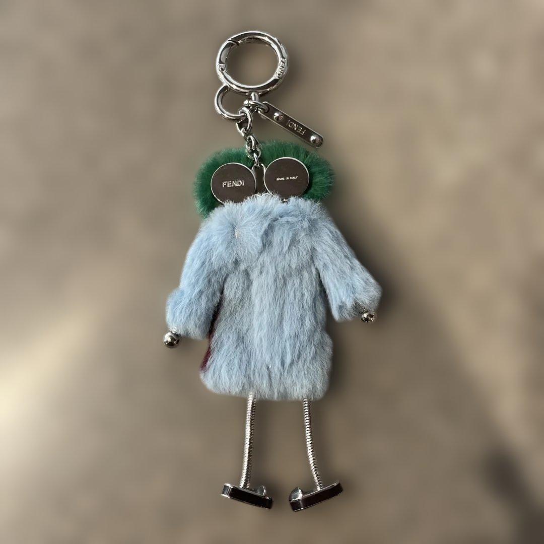 FENDI ファーキャラクターキーホルダー