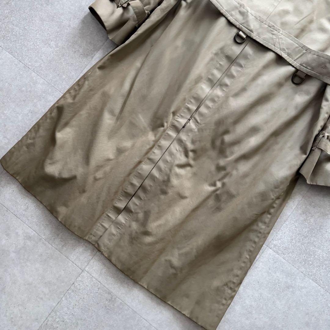 バーバリーズ　トレンチコート　ノバチェック　ダブル　ベルト　ベージュ　ロング