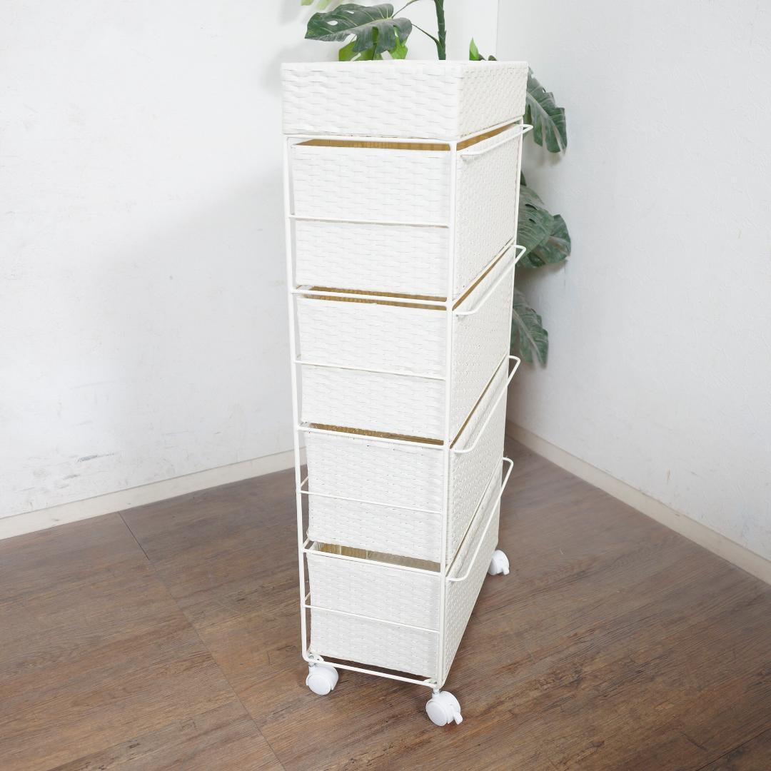 【新品】ランドリーチェスト　天板収納スペース　キャスター付　アウトレット