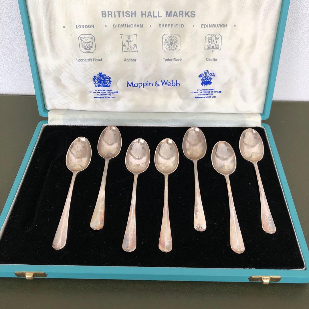 マッピン＆ウェッブ　純銀製スプーン7本セット　シルバー　ビンテージ　SILVER
