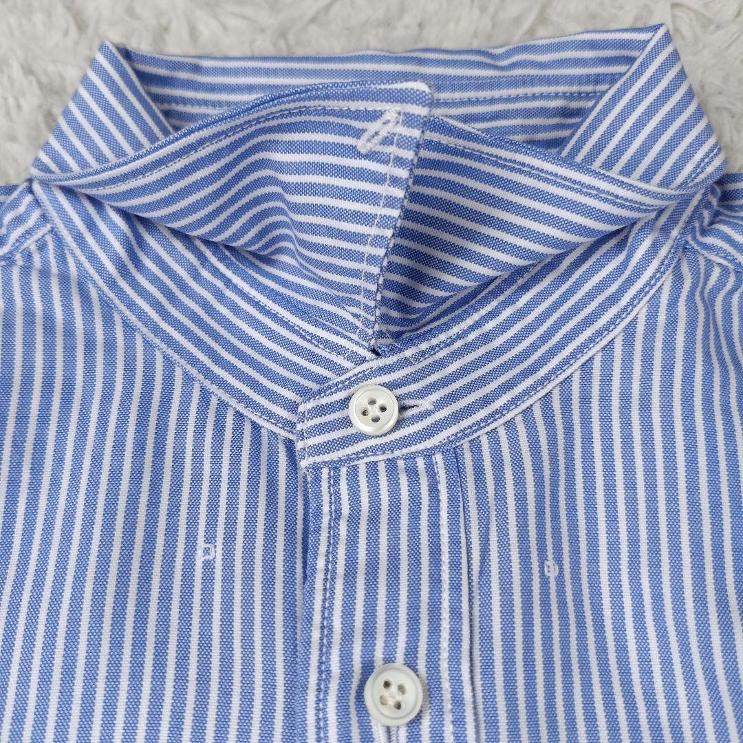 極美品✨45R現行　薄オックスの908ローファーシャツ　3　ブルー　近年モデル