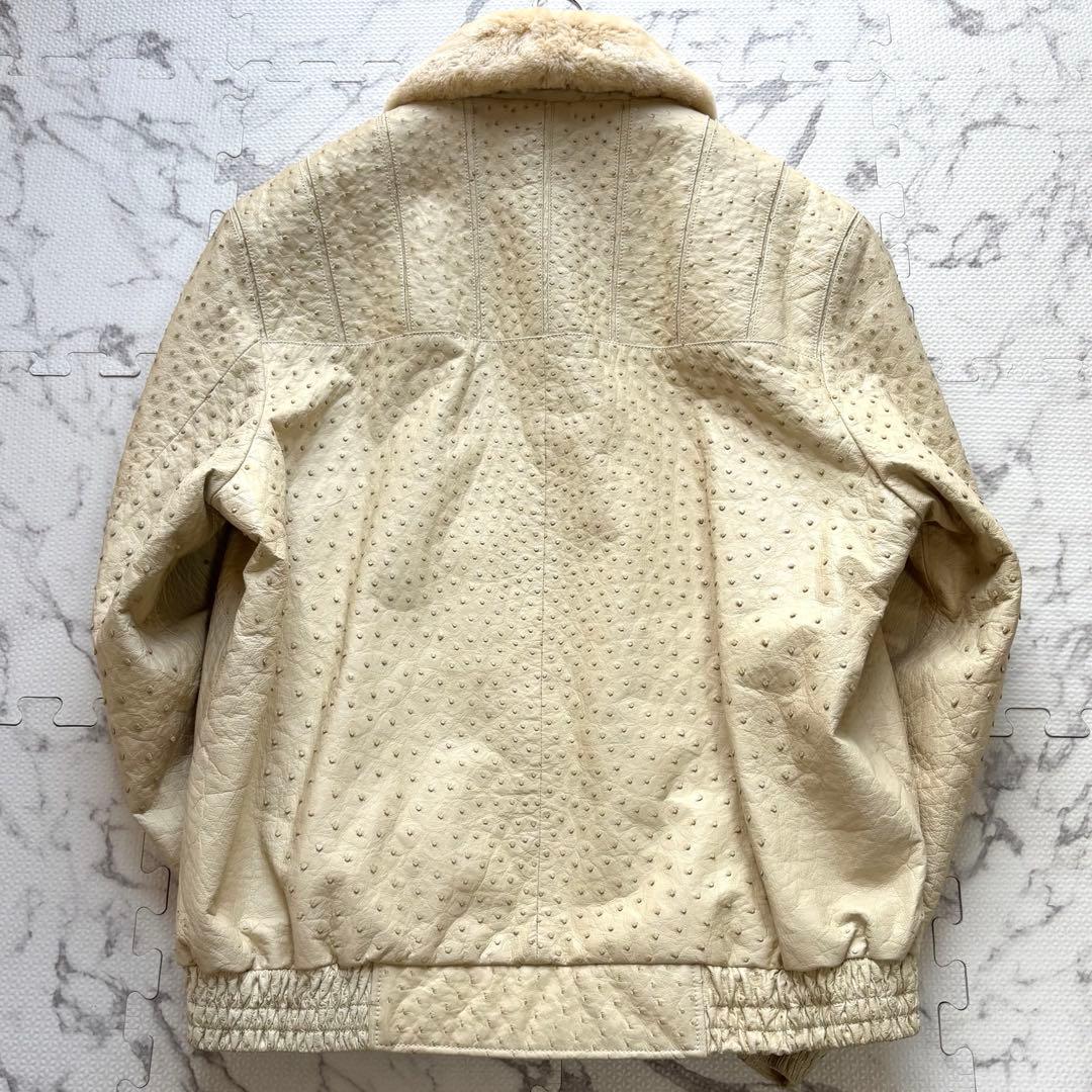 世界最高峰✨ZILLI ジリー ミンクファー襟 総オーストリッチジャケット 52