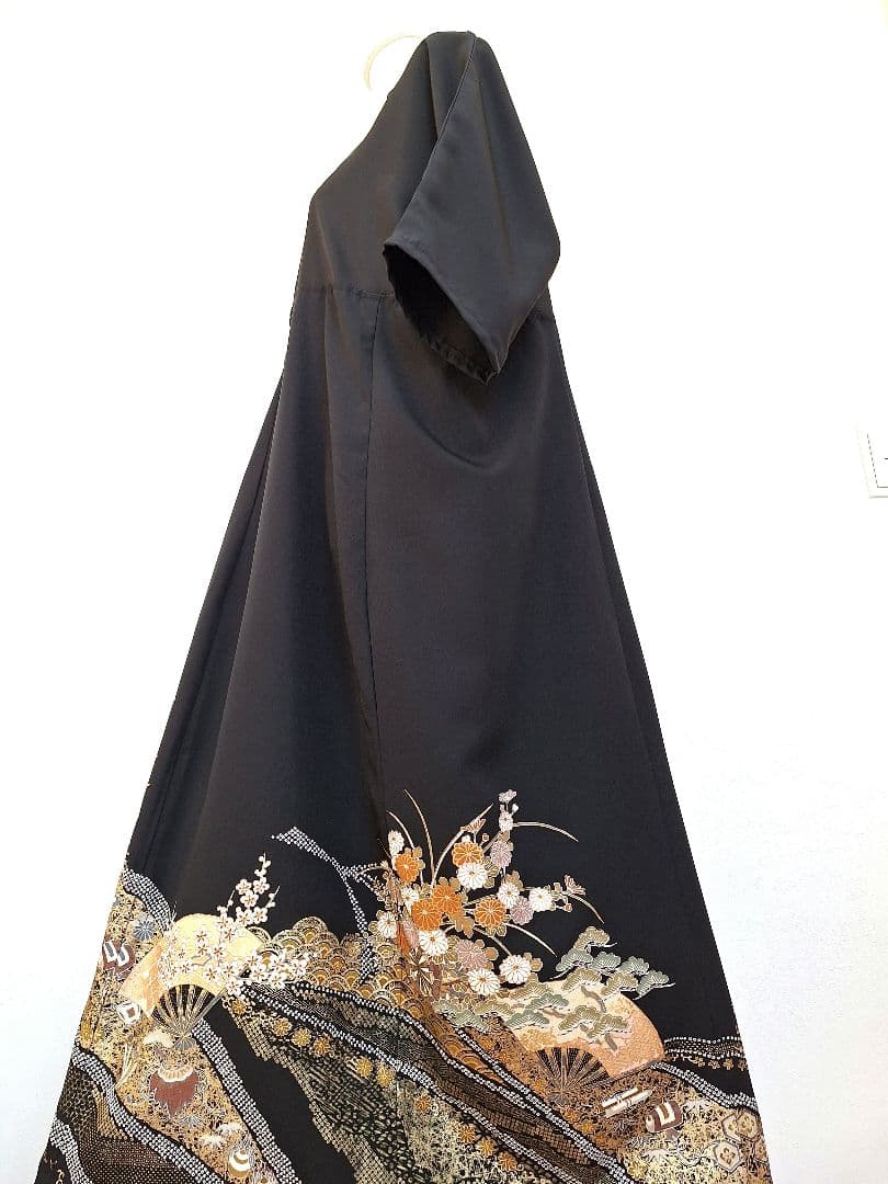 着物リメイクワンピース3621