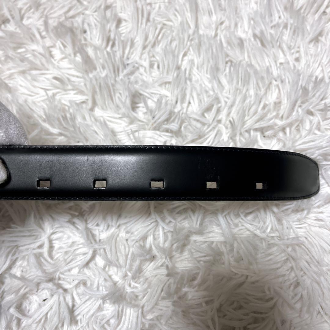 【未使用】dunhill ダンヒル レザー ゴールド金具 ベルトメンズブラック