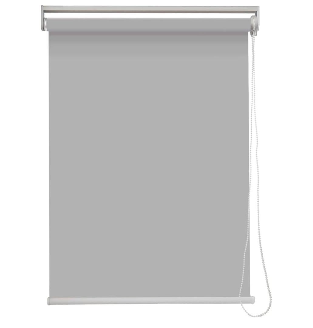 ロールカーテン　ライトグレー　4本セット　1級遮光