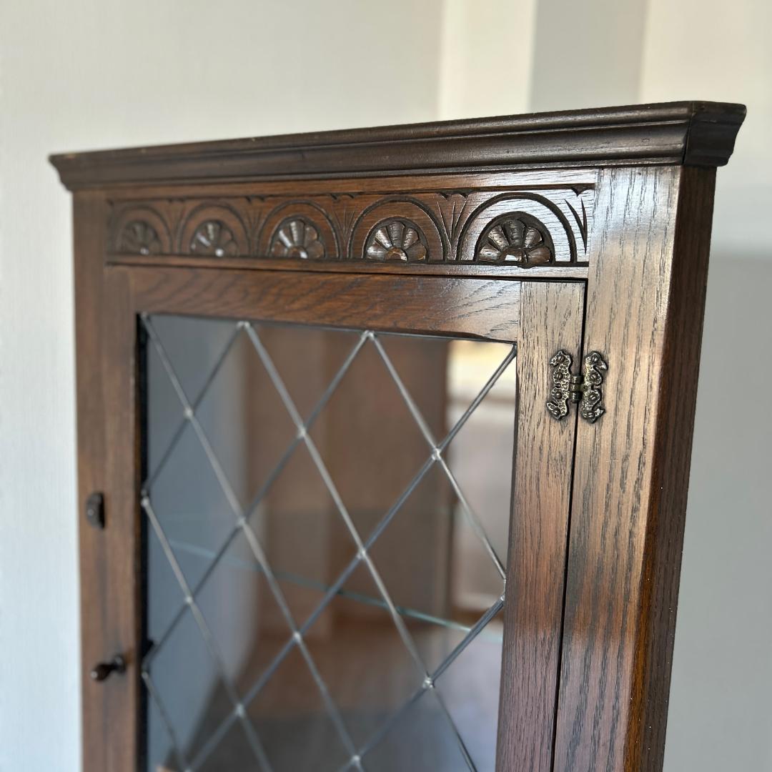 イギリス アンティーク家具 コーナーキャビネット 1930年頃 959A