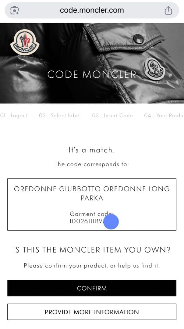 【新品タグ付き✨最新モデル】モンクレール　OREDONNE 黒　ダウンコート