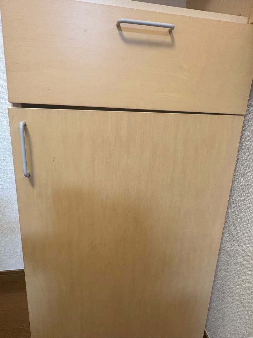 希少無印良品　廃盤　メープル材　食器棚　カップボード